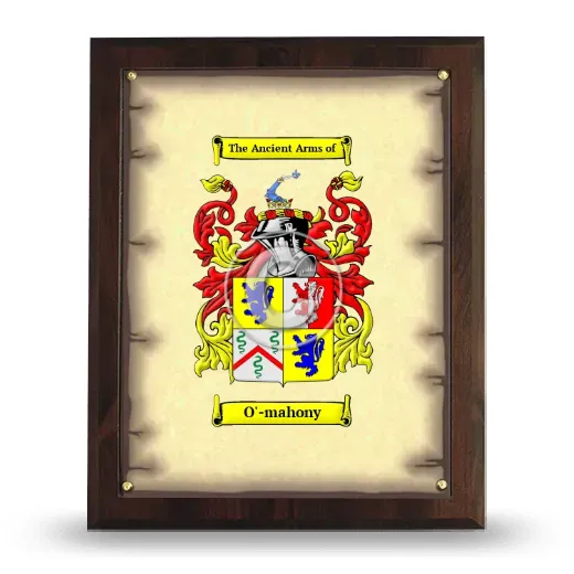 O'-mahony Coat of Arms Plaque