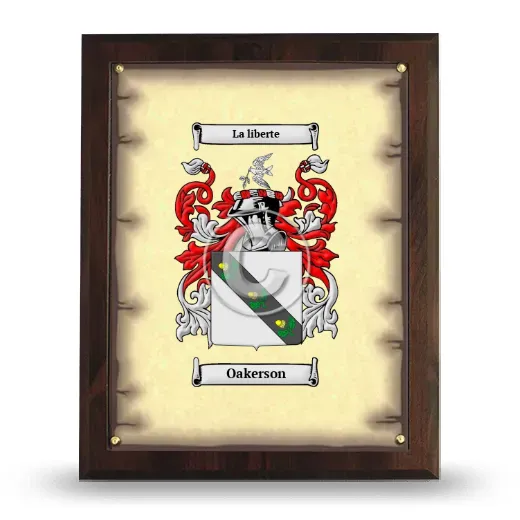 Oakerson Coat of Arms Plaque