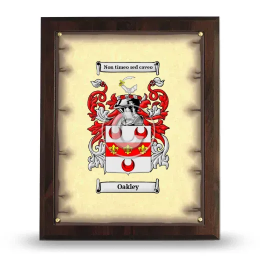Oakley Coat of Arms Plaque