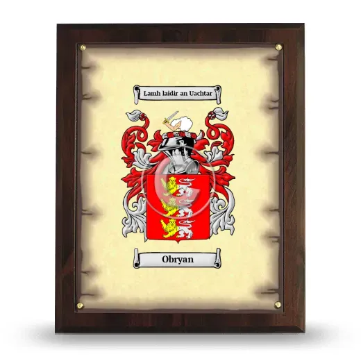 Obryan Coat of Arms Plaque