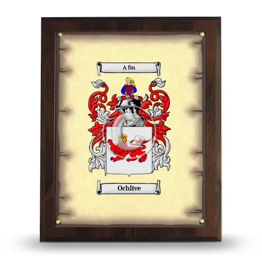 Ochlive Coat of Arms Plaque