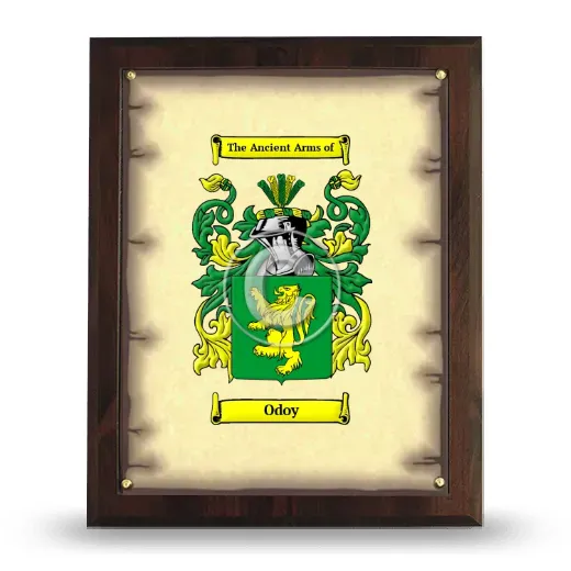 Odoy Coat of Arms Plaque