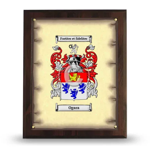 Ogara Coat of Arms Plaque