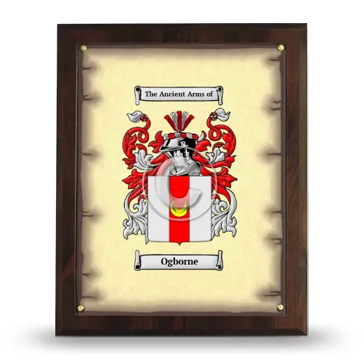 Ogborne Coat of Arms Plaque