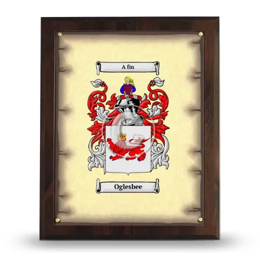 Oglesbee Coat of Arms Plaque