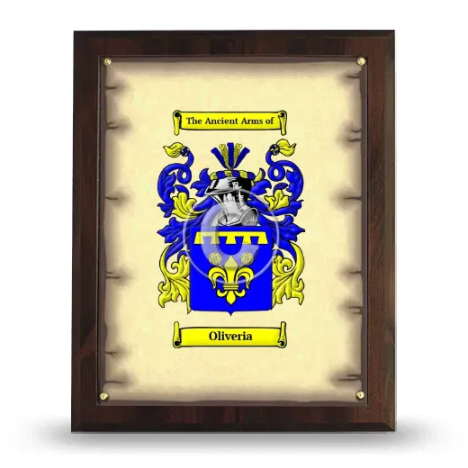 Oliveria Coat of Arms Plaque
