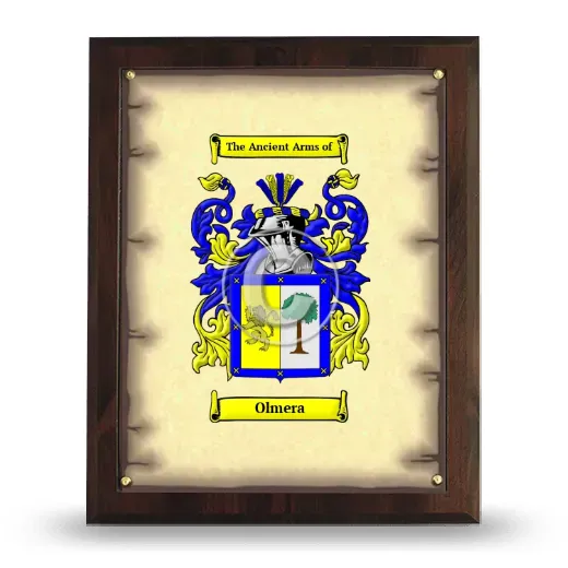 Olmera Coat of Arms Plaque