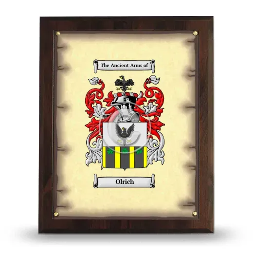 Olrich Coat of Arms Plaque