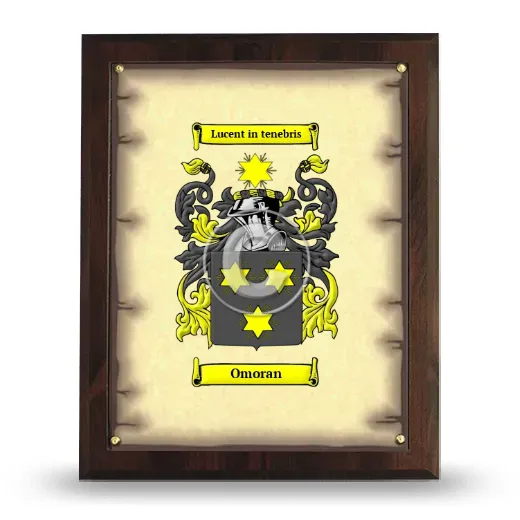 Omoran Coat of Arms Plaque