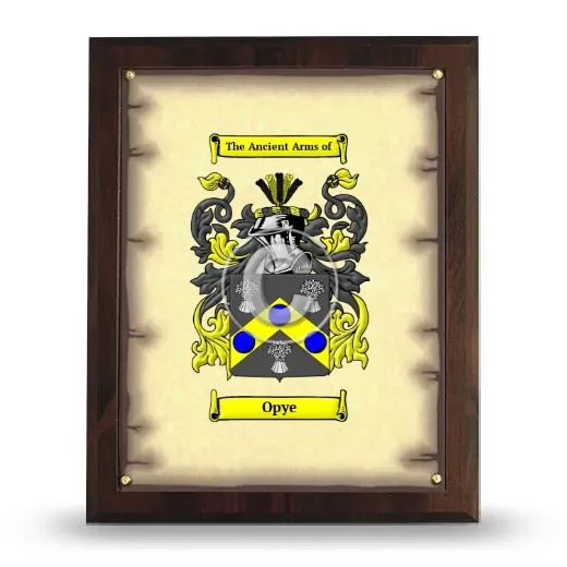 Opye Coat of Arms Plaque