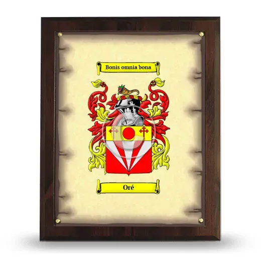 Oré Coat of Arms Plaque
