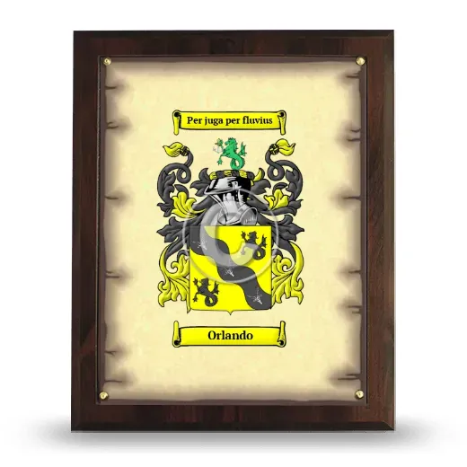 Orlando Coat of Arms Plaque