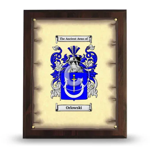 Orlowski Coat of Arms Plaque