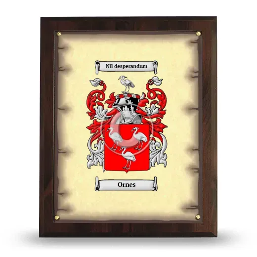 Ornes Coat of Arms Plaque