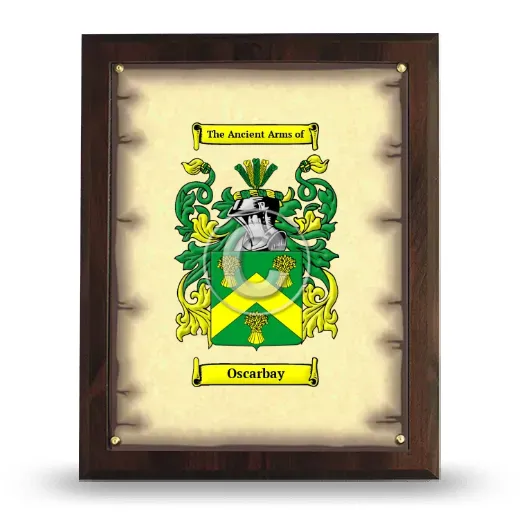 Oscarbay Coat of Arms Plaque