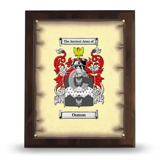 Osmon Coat of Arms Plaque