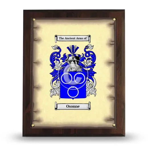 Osonne Coat of Arms Plaque