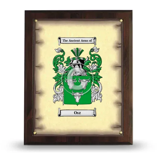 Osz Coat of Arms Plaque