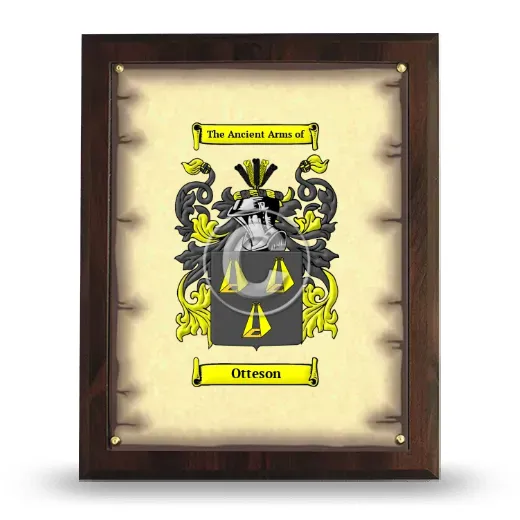 Otteson Coat of Arms Plaque