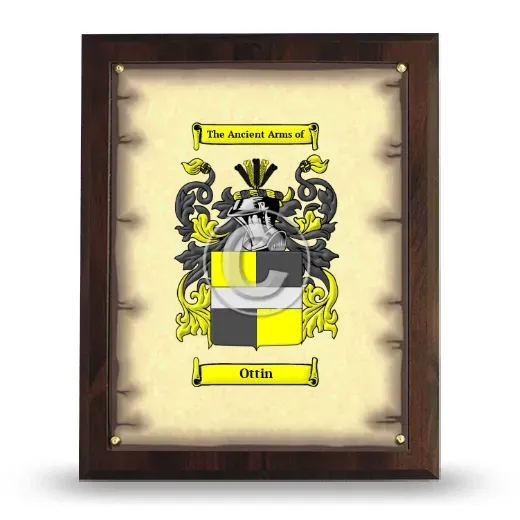 Ottin Coat of Arms Plaque