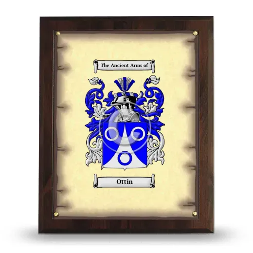 Ottin Coat of Arms Plaque
