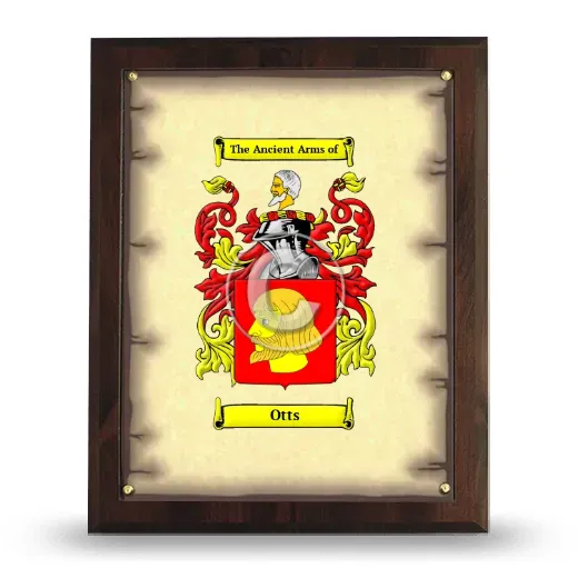 Otts Coat of Arms Plaque