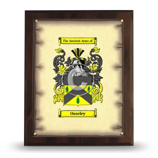 Ouseley Coat of Arms Plaque