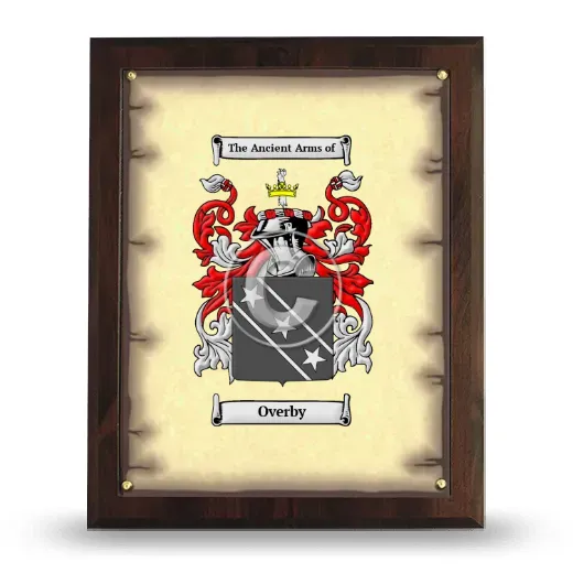 Overby Coat of Arms Plaque