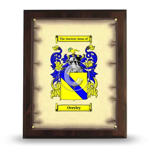 Overley Coat of Arms Plaque