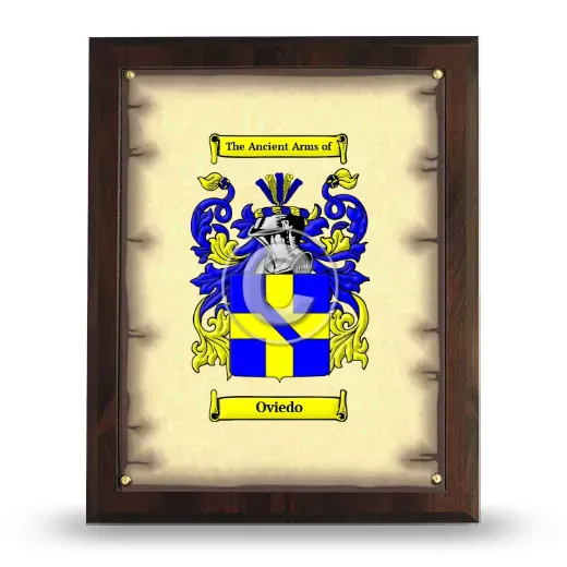 Oviedo Coat of Arms Plaque