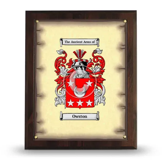Owston Coat of Arms Plaque