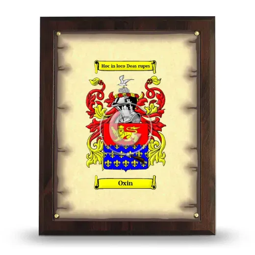 Oxin Coat of Arms Plaque