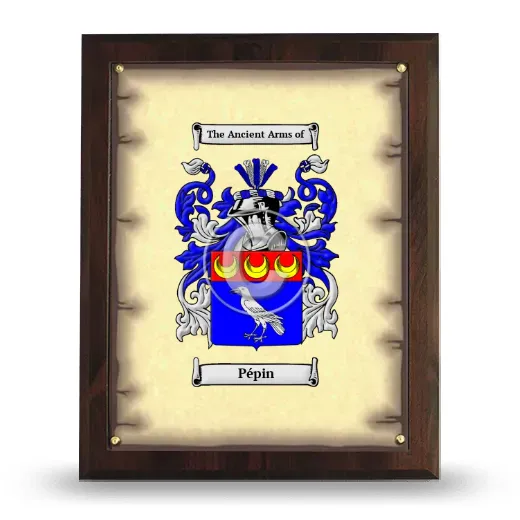 Pépin Coat of Arms Plaque