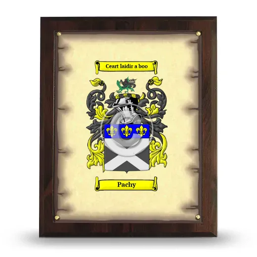 Pachy Coat of Arms Plaque