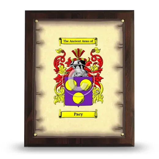 Pacy Coat of Arms Plaque