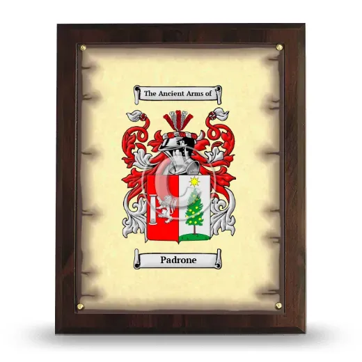 Padrone Coat of Arms Plaque