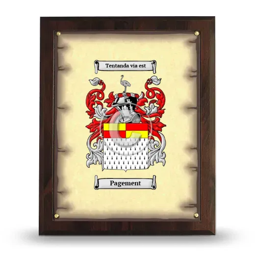 Pagement Coat of Arms Plaque