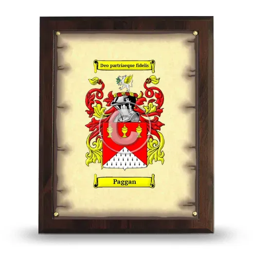 Paggan Coat of Arms Plaque