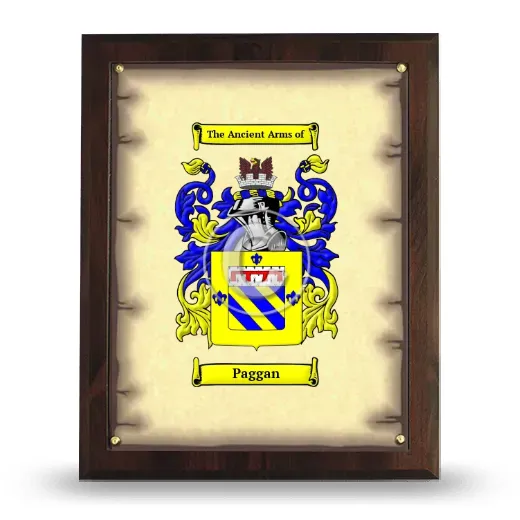 Paggan Coat of Arms Plaque