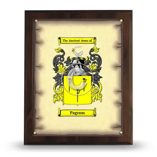Pagram Coat of Arms Plaque