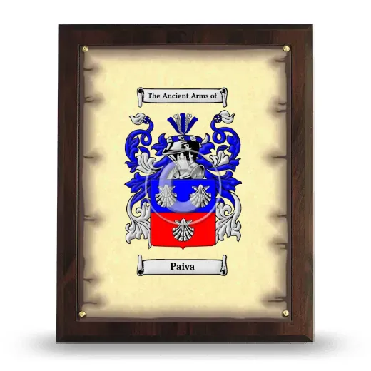 Paiva Coat of Arms Plaque