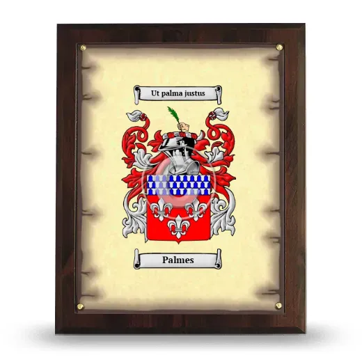 Palmes Coat of Arms Plaque