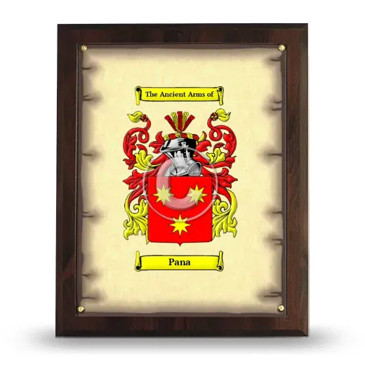 Pana Coat of Arms Plaque