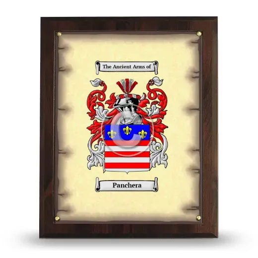 Panchera Coat of Arms Plaque