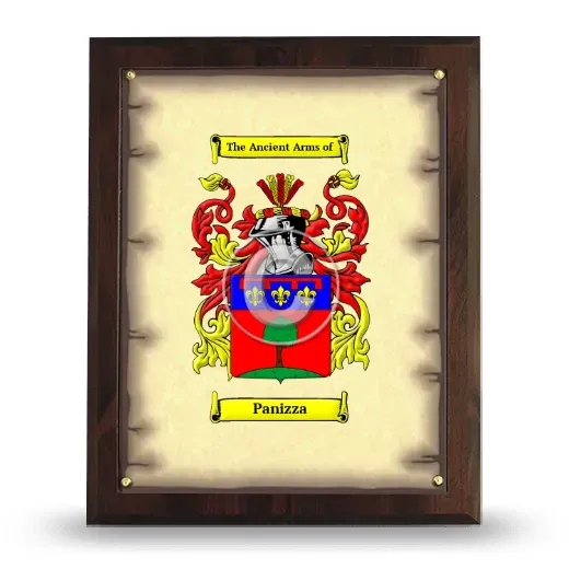 Panizza Coat of Arms Plaque