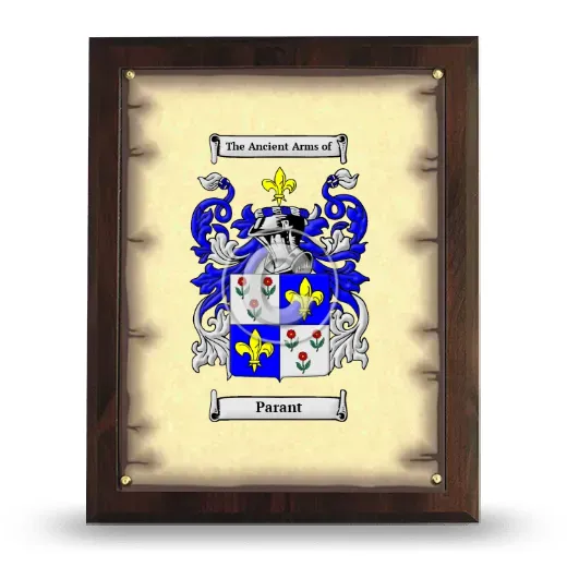 Parant Coat of Arms Plaque