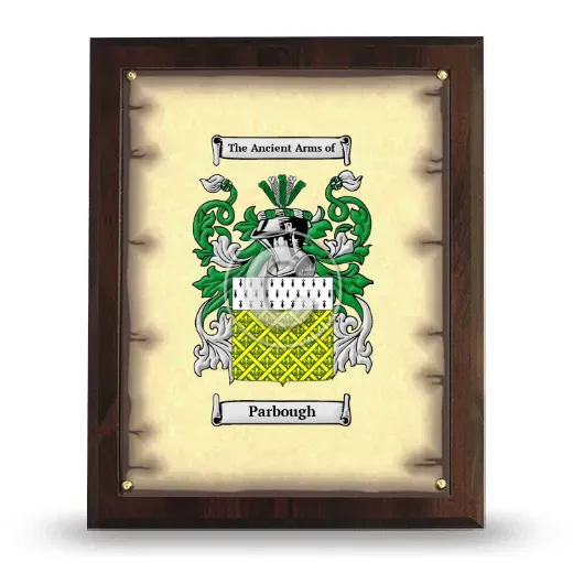 Parbough Coat of Arms Plaque