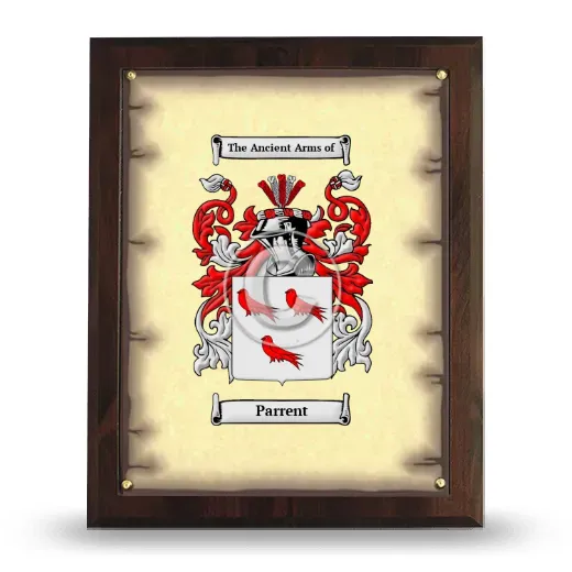 Parrent Coat of Arms Plaque