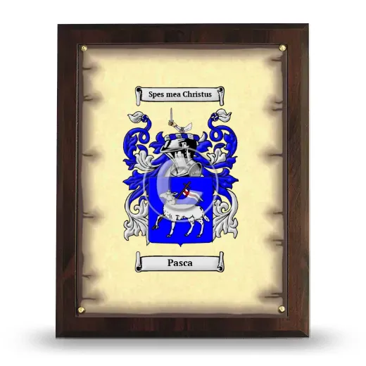 Pasca Coat of Arms Plaque