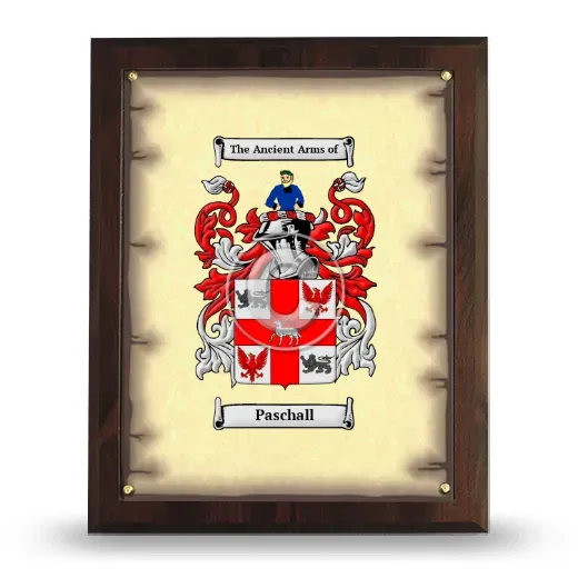 Paschall Coat of Arms Plaque